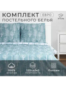 голубой, белый