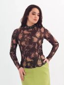 коричневый черный с рисунком