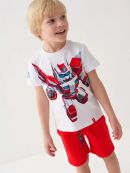 white, red