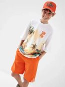 white, orange