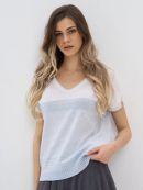 хрустальный голубой/метонить сильвер/белый